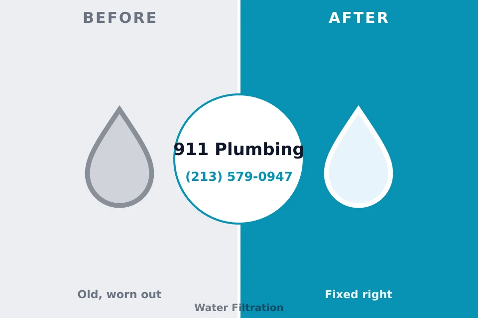 Before and after: plumbing repair Spokane Valley, WA